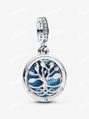 Pandora Glow-in-the-dark Infinity Tree Double Dangle Charm